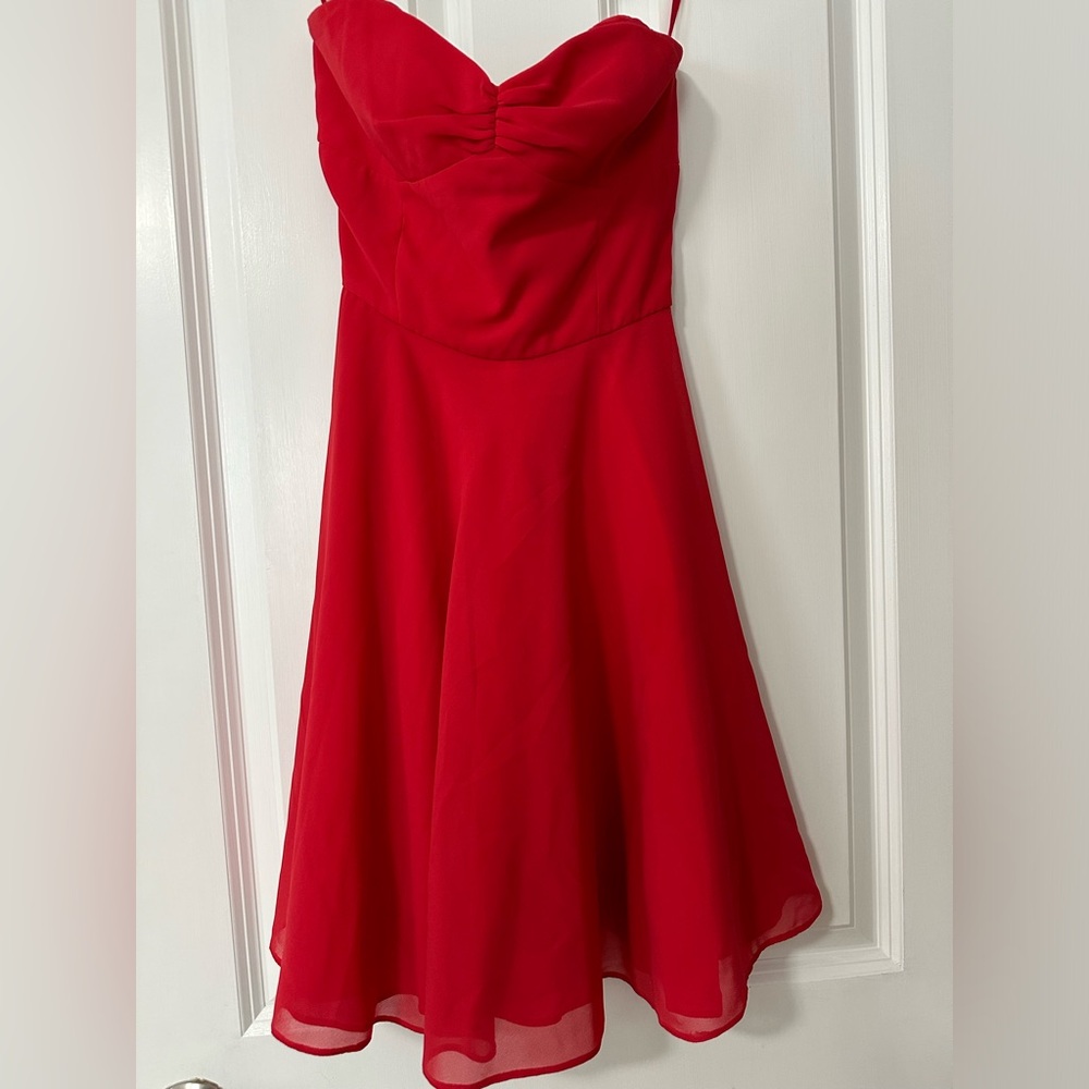 Erin red cocktail dress